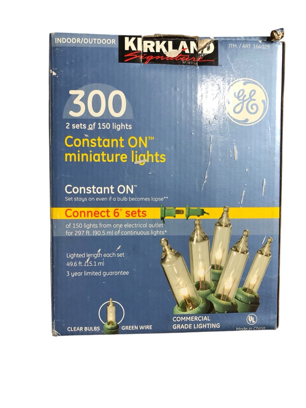 Kirkland Signature Warm White Miniature String Lights with Green Wire